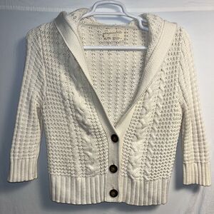 Aéropostale Cable‎ Knit Sweater  Youth Girls XL Cardigan Y2K 90’s Light Academia